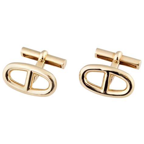 hermes h cuff|Hermes cufflinks for men.